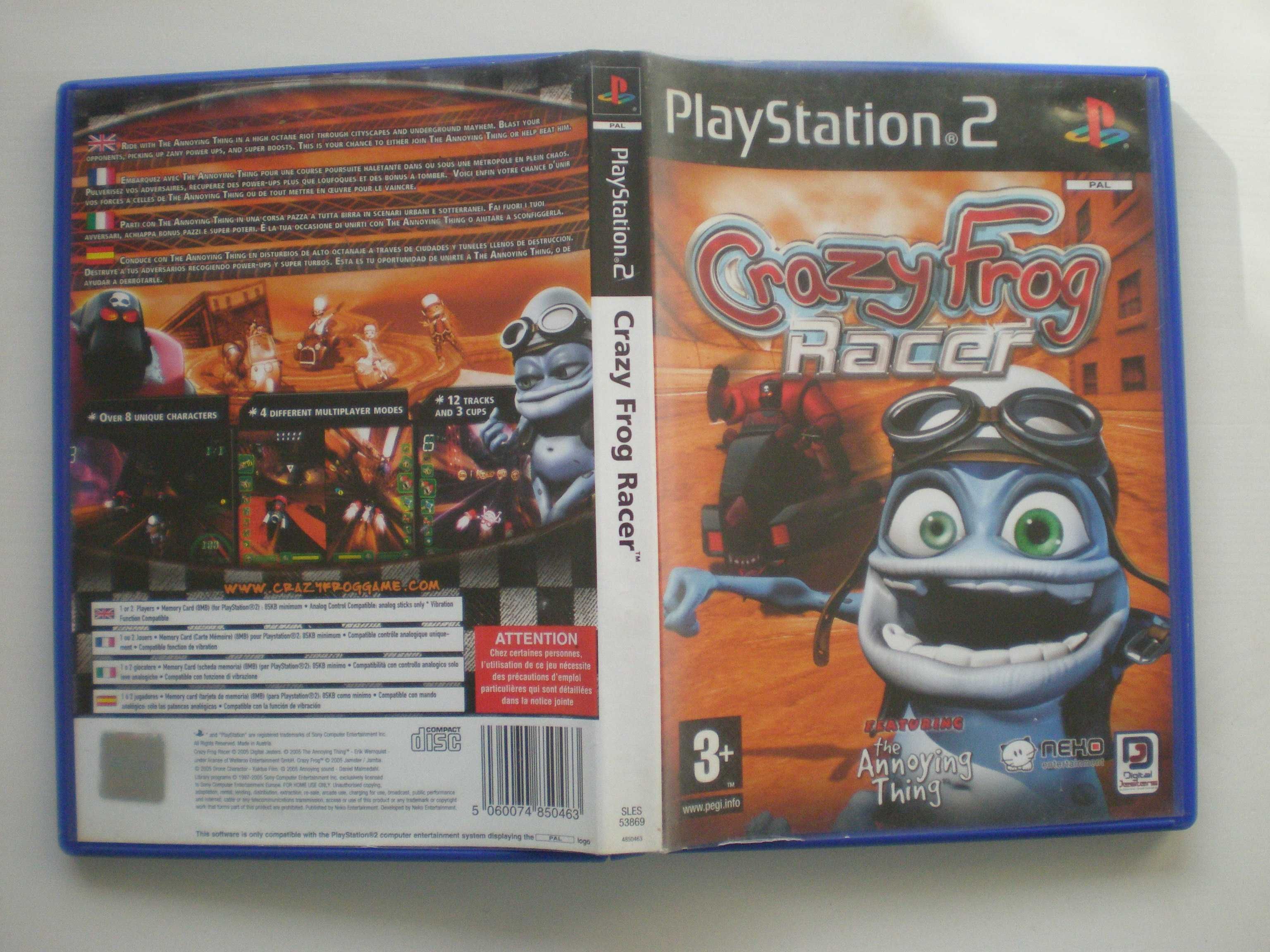 4 jogos PS2 - Bakugan Duel Masters Thing Crazy Frog