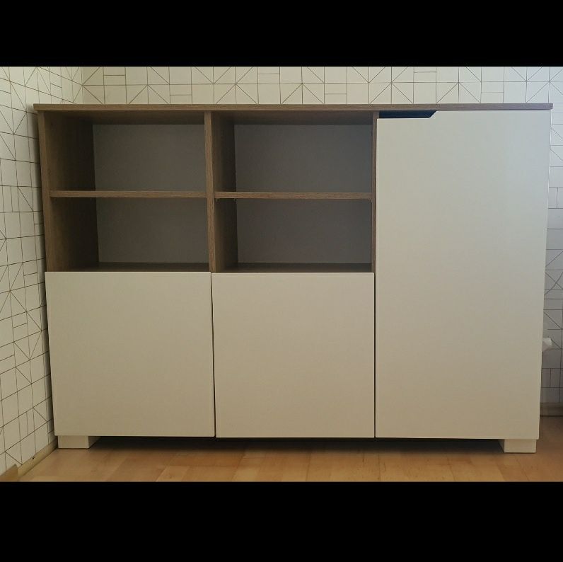 Regał niski Meblik Uni Oak