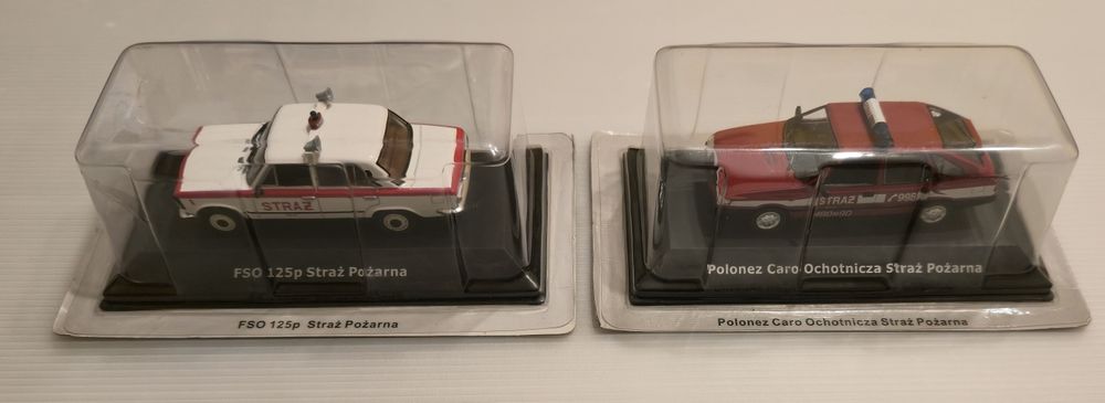 Legendy FSO Modele Premium FSO 125p straż pożarna oraz Polonez Caro st