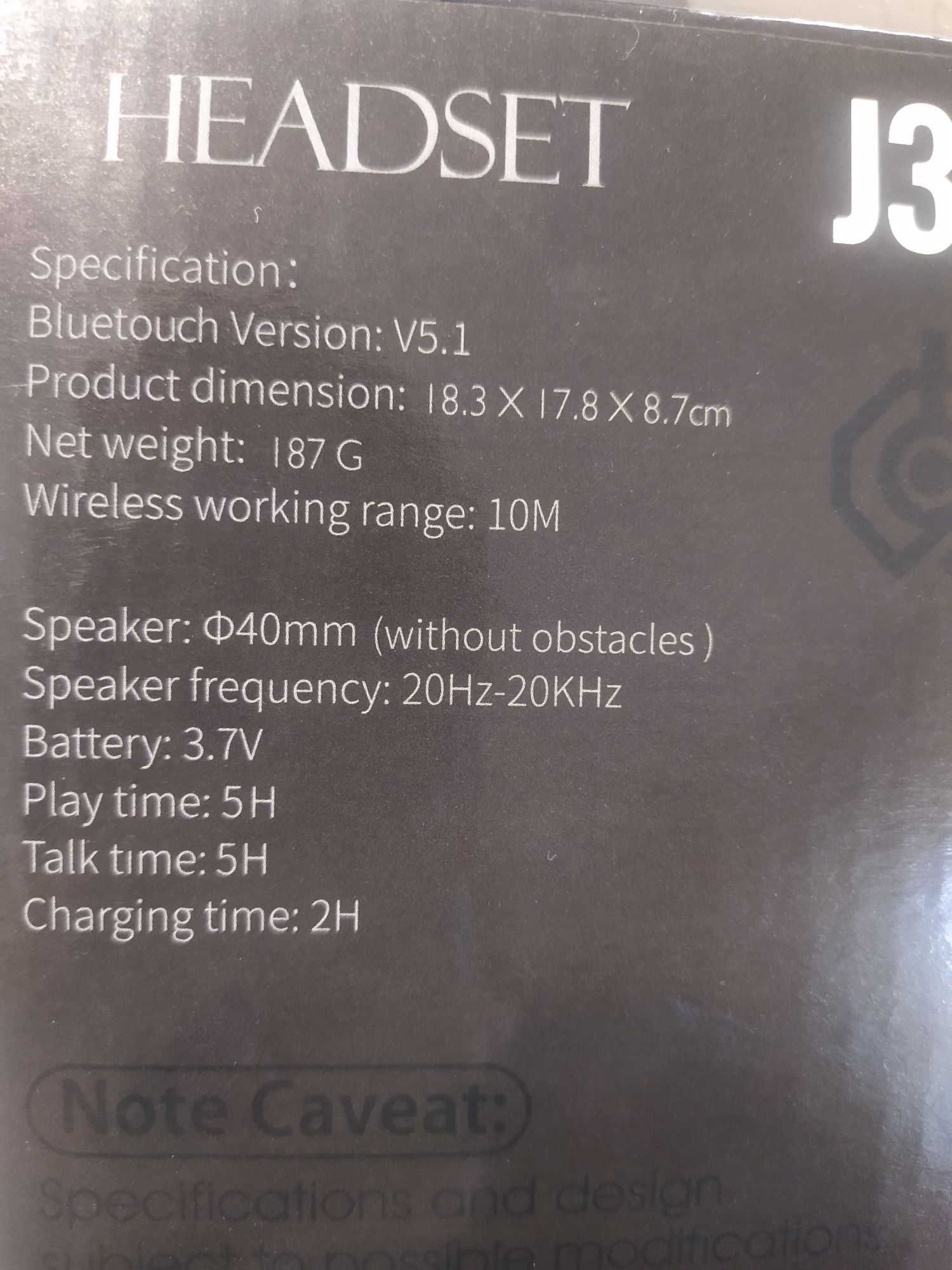 Навушники бездротові накладні j33 Bluetooth