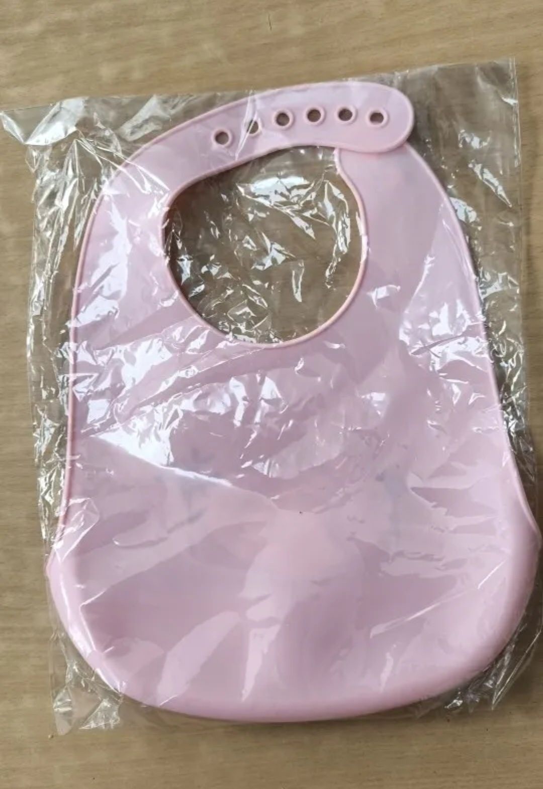 Babete impermeavel para Bebé Rosa