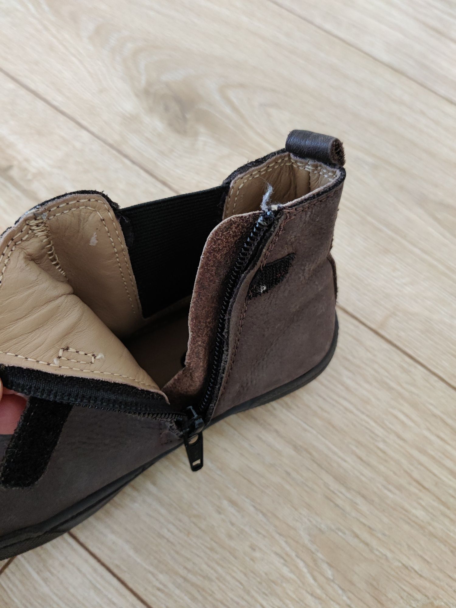 Buty Mod8 trzewiki 29 zamek eleganckie skóra sztyblety botki