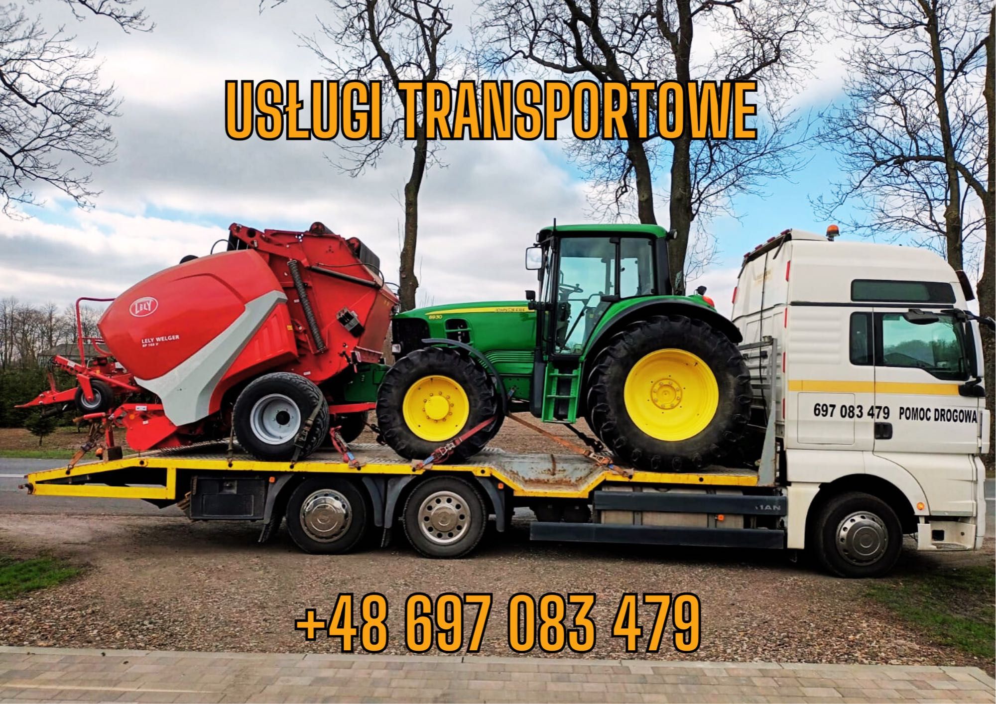 Pomoc drogowa, transport, usługi, auto laweta – do 20t, 15t, 3t, 1t