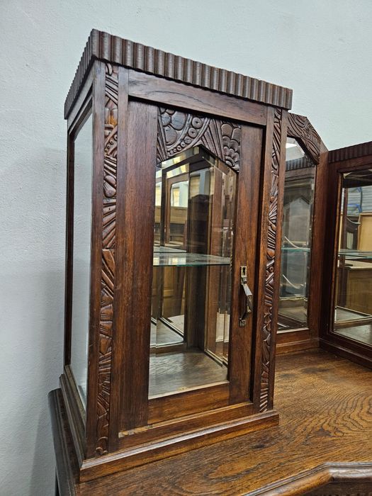 Francuski kredens z przeszkloną witrynką /