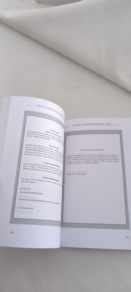 Livro minutas do trabalho