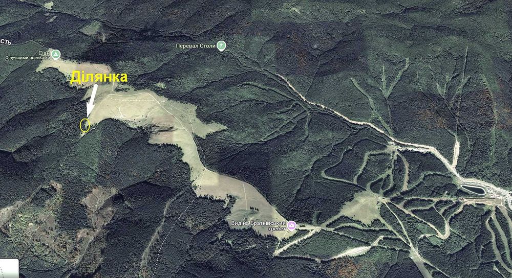 Продам ділянку в Закарпатській область біля Буковелю