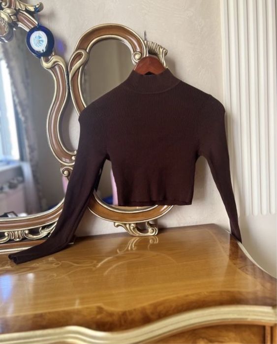 Жіночий лонгслів, Женский кроп-топ, Женский Свитер, ХИТ. ТОП.