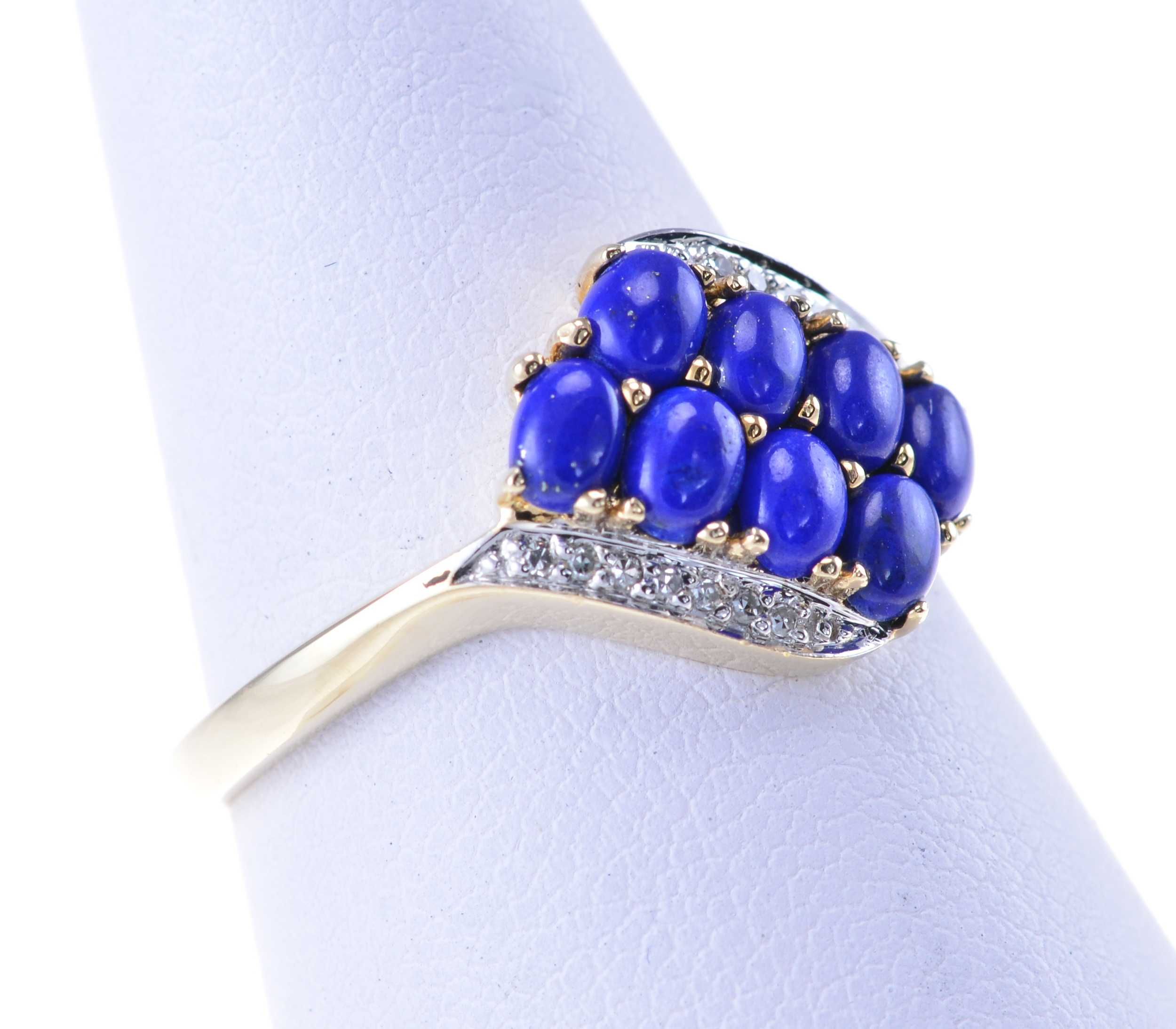 Złoty pierścionek z lapis lazuli -  Złoty Irys