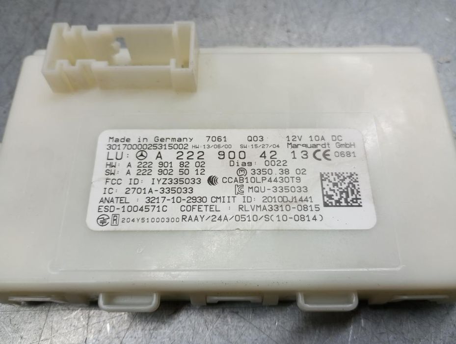 Centralina do fecho central MERCEDES-BENZ GLC Coupé (C253)