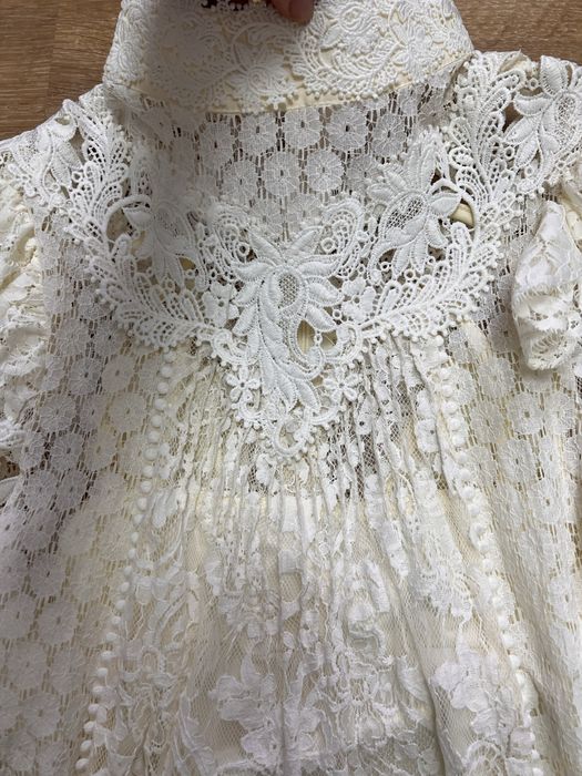 Мереживне святкове плаття на розпис хрестини