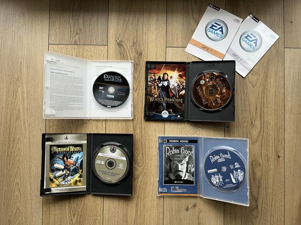 Gry PC Robin Hood, prince of persia, Władca pierścieni, dungeon lords