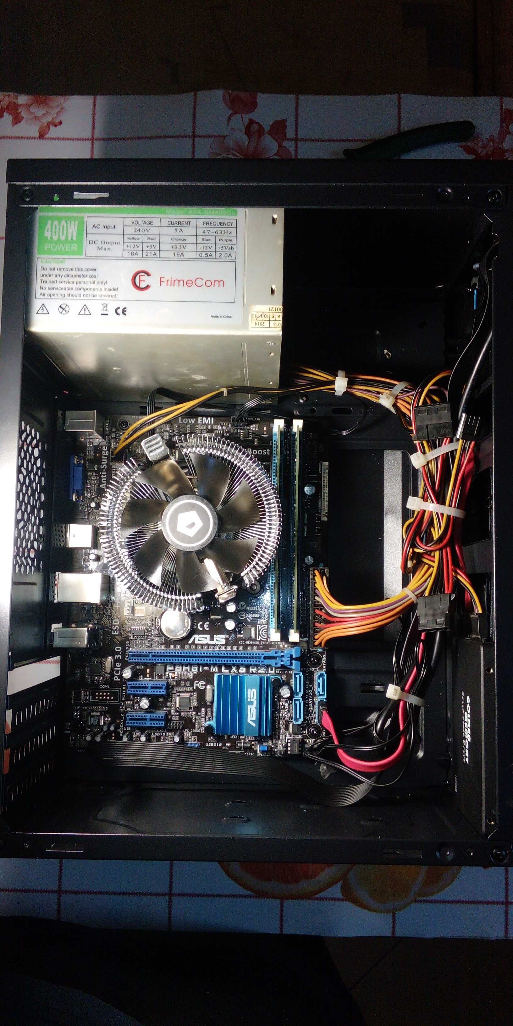 Компьютер(корпус новый) i5-2400 (4 ядра 3.1-3.4)8Gb DDR3 ОЗУ,SSD 120Gb