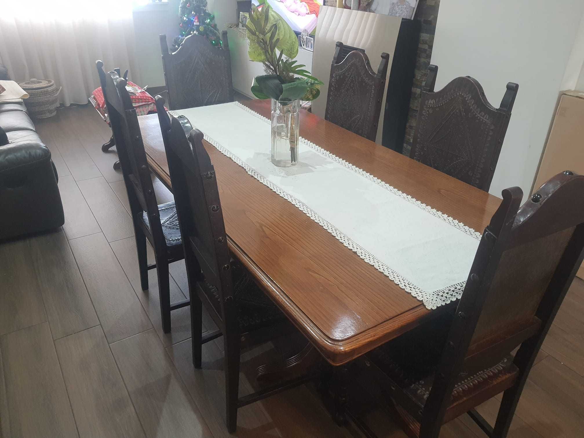 Móveis sala | Mobiliário Bom preço | Cadeiras e Mesa + Aparador Ótima