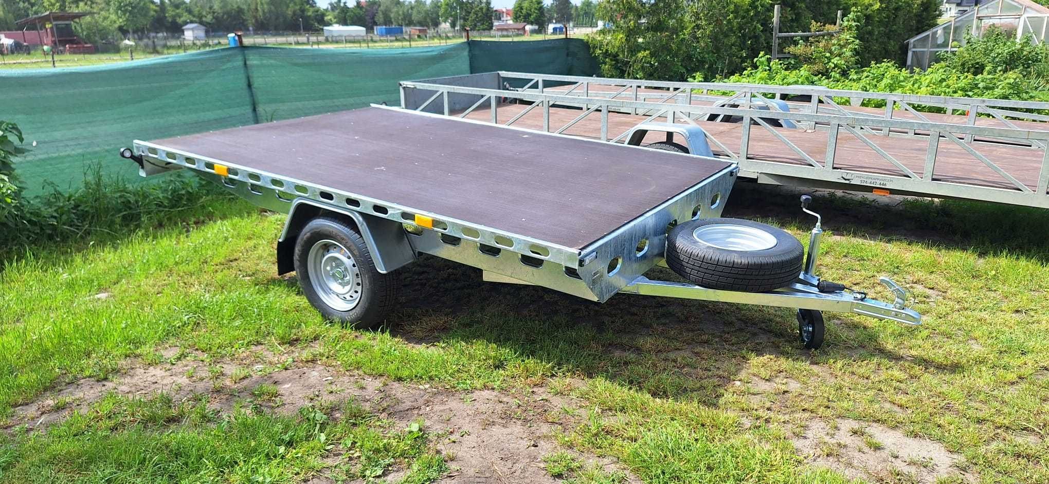 Wynajem Przyczepy platformy 400x200, ład.890kg na kat. B* oraz 750kg