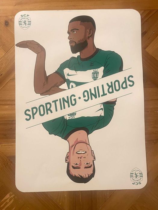 5 Posters com Caricaturas dos Jogadores Sporting  42 x 60cm