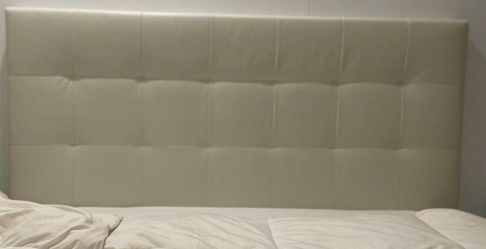 Cabeceira de cama IKEA BORGANN, Bomstad branco, 140 cm