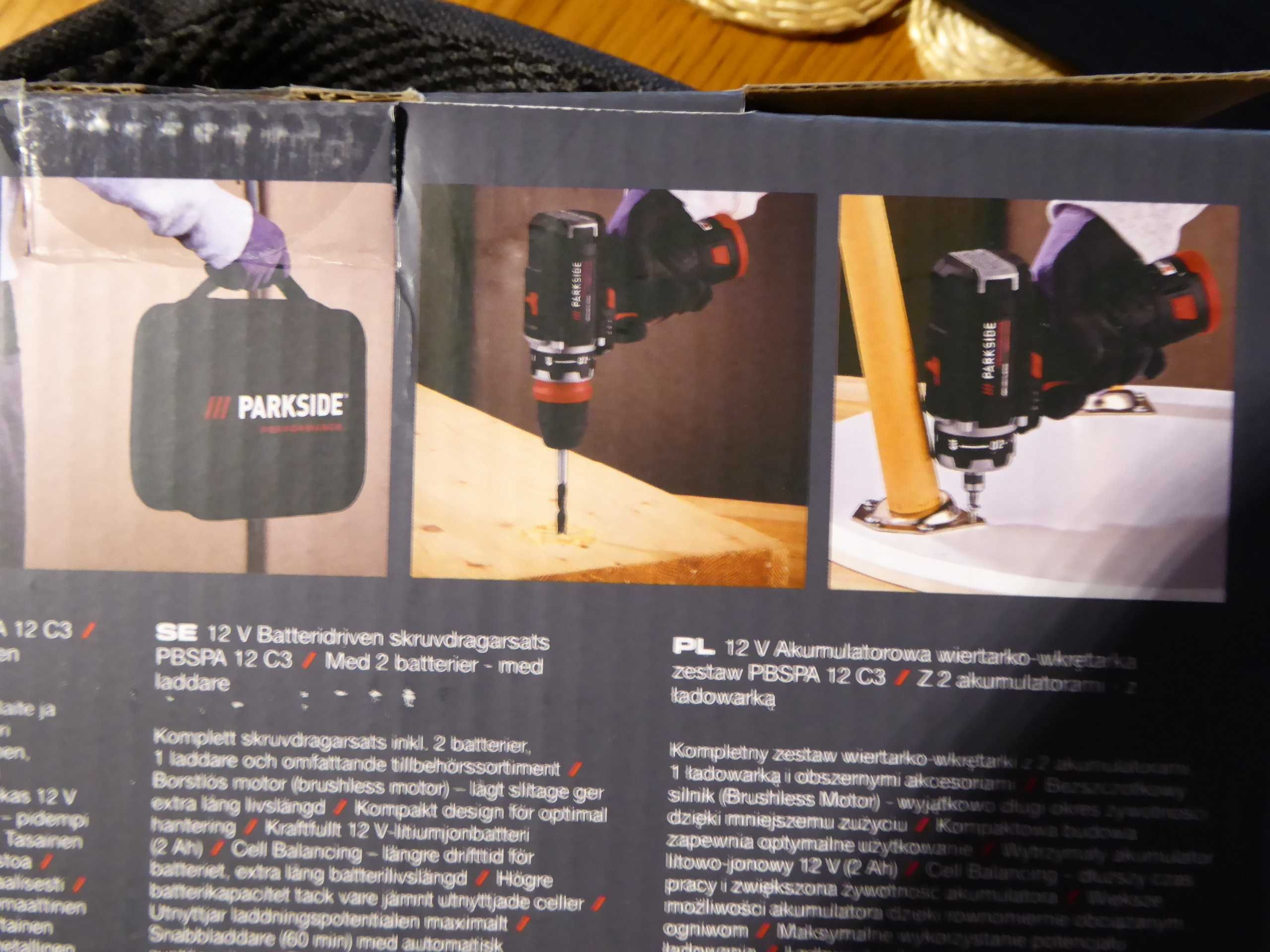 Nieużywana PARKSIDE PERFORMANCE PBSPA 12 E4 z 2 aku. 2Ah i ład. 2,4A