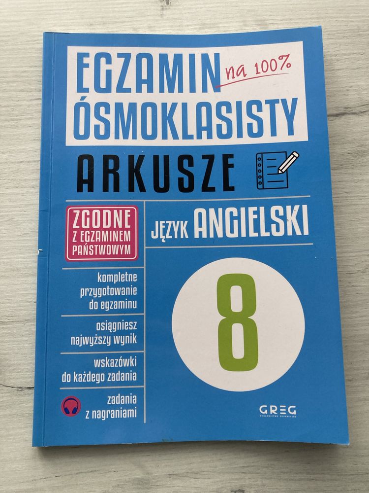 Arkusze egzamin ósmoklasisty j.angielski greg