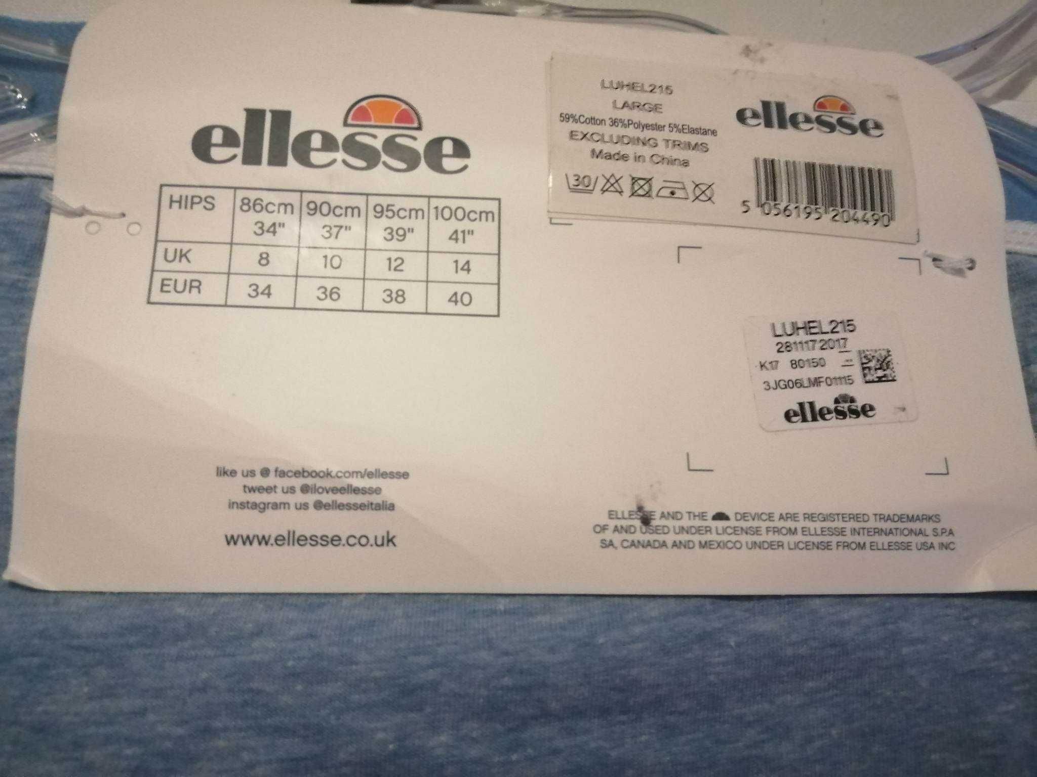 ELLESSE 2 Pack Short 2 x Figi Nowe Majtki Damskie E 42 Oryginalne 100%