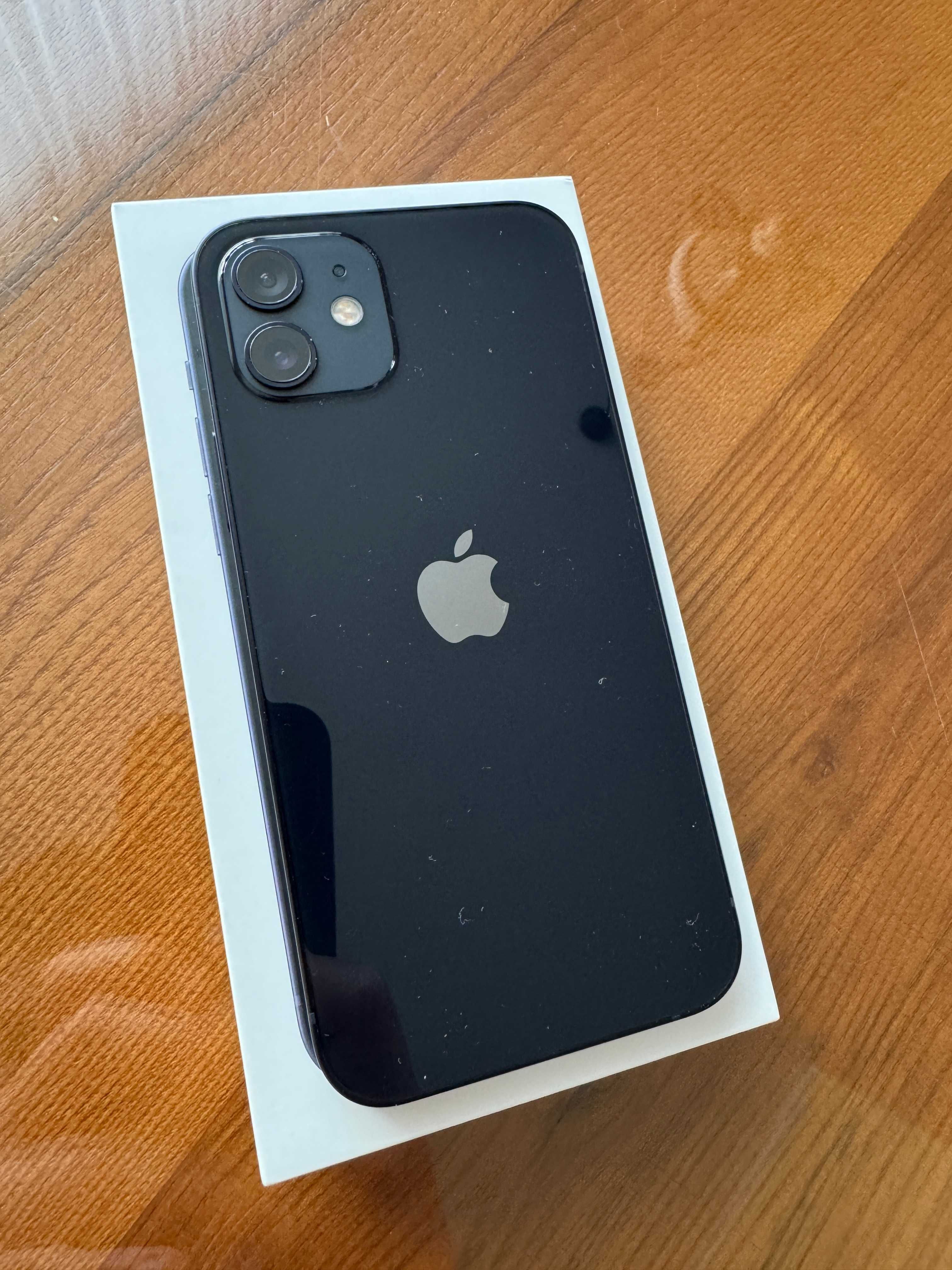 iPhone 12 64 GB Space Grey, czarny, stan idealny