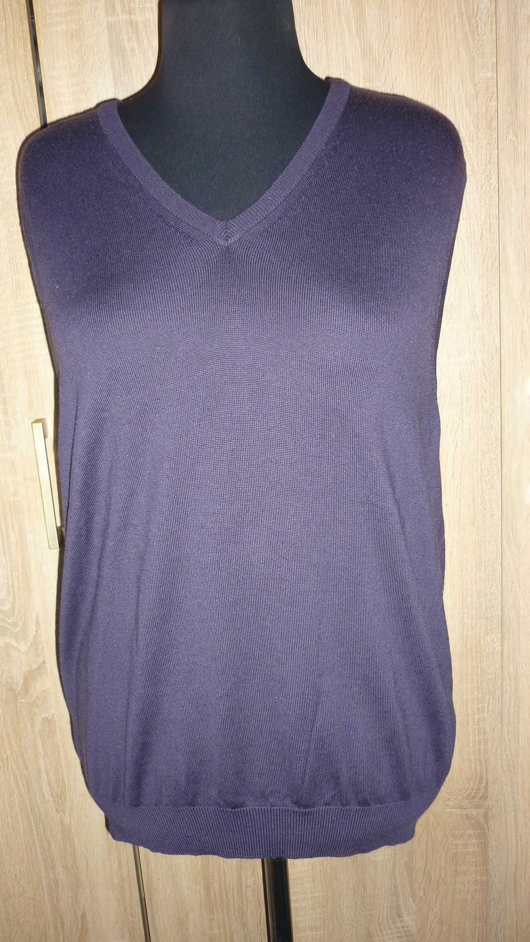 M & S - wełniany męski pulower  r; L