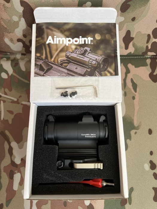 Коліматорний приціл Aimpoint Comp M5s 2 МОА H 39 мм LRP на Weaver