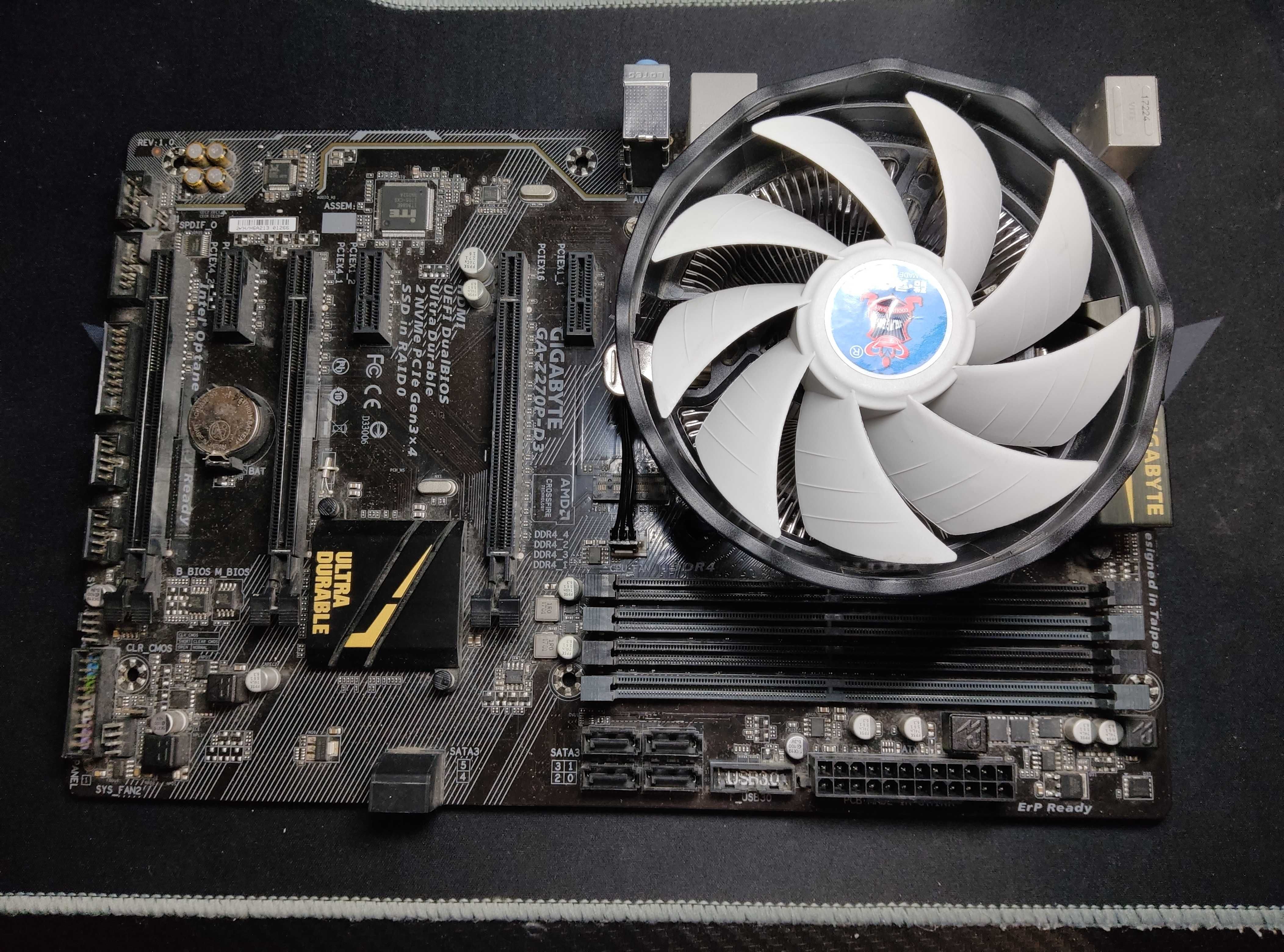 Комплект. Плата Gigabyte GA-Z270P-D3 + процессор Core i5-6500 + кулер