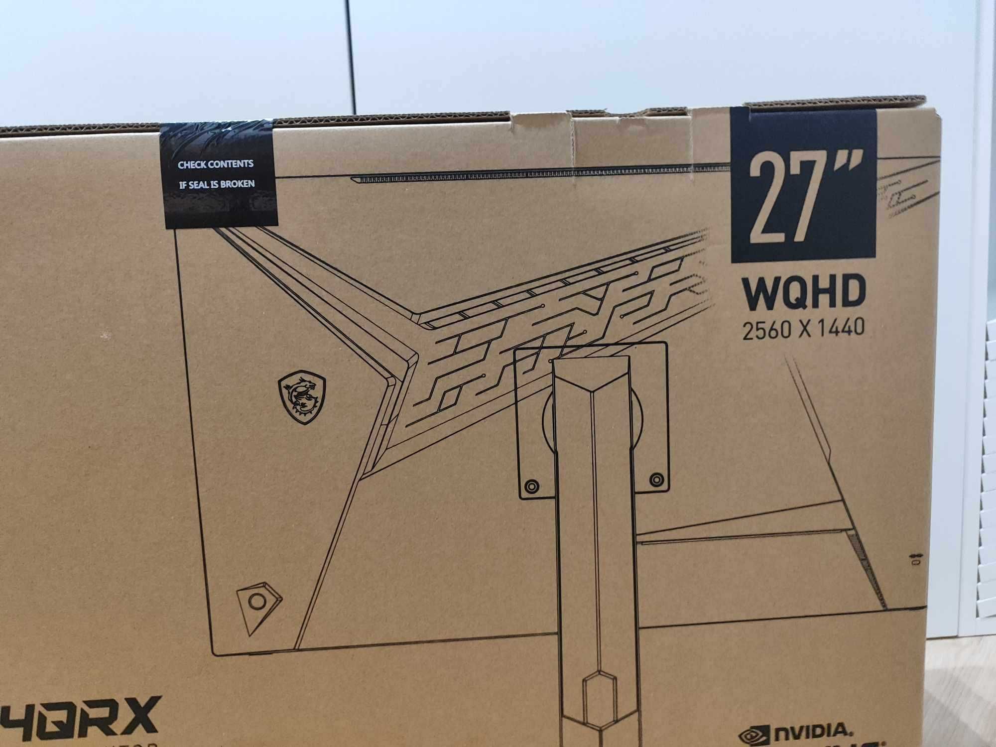 Monitor MSI Optix MAG274QRX 27" 2560x1440px IPS 240Hz 1 ms