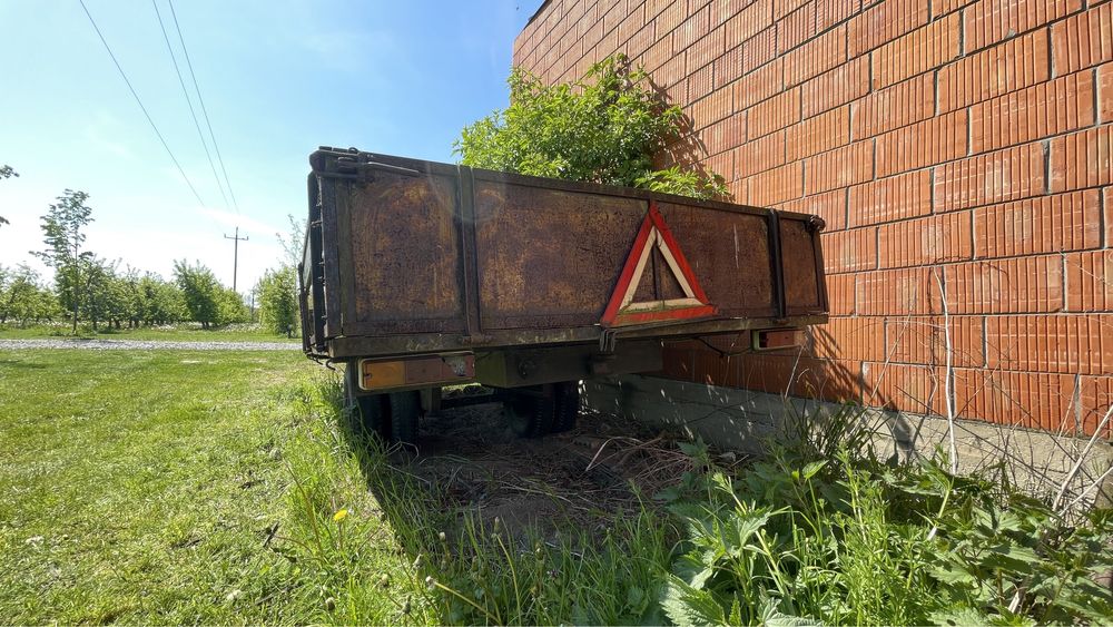 Przyczepa jednoosiowa na bliźniakach 4,5x2m 6t bardzo solidna