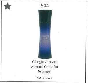 Glantier 504 odpowiednik Giorgio Armani Code for Women