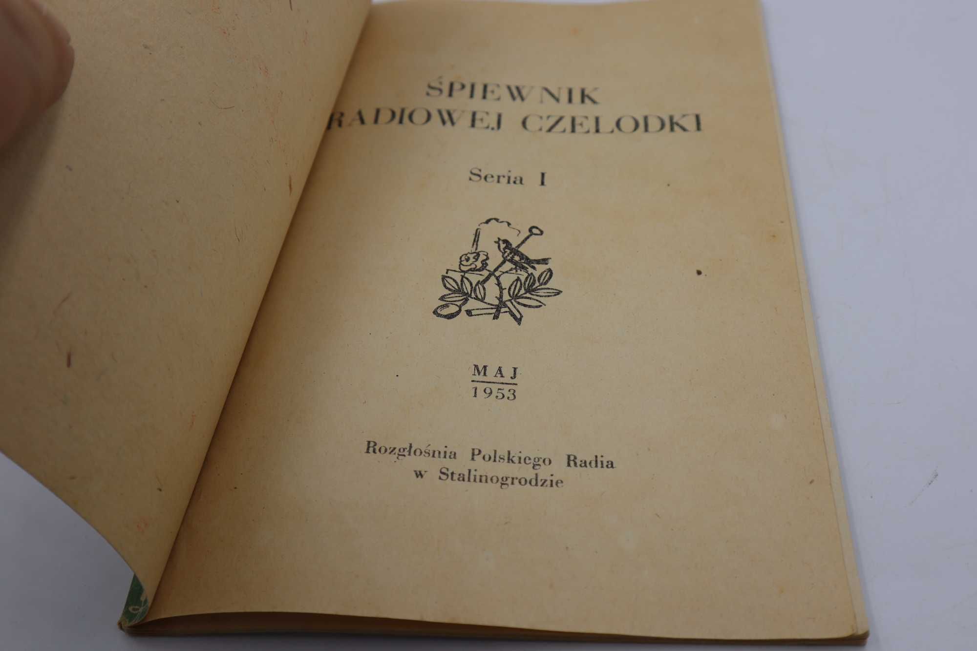 ŚPIEWNIK radiowe czelodki  1953 r