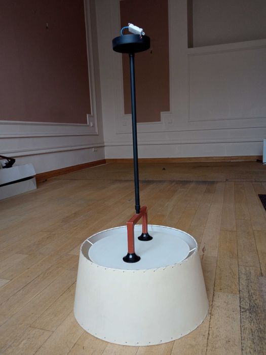 Komplet BOVER Oświetlenia Biura Domu Salonu 2 lampy 3 kinkiety SKÓRA