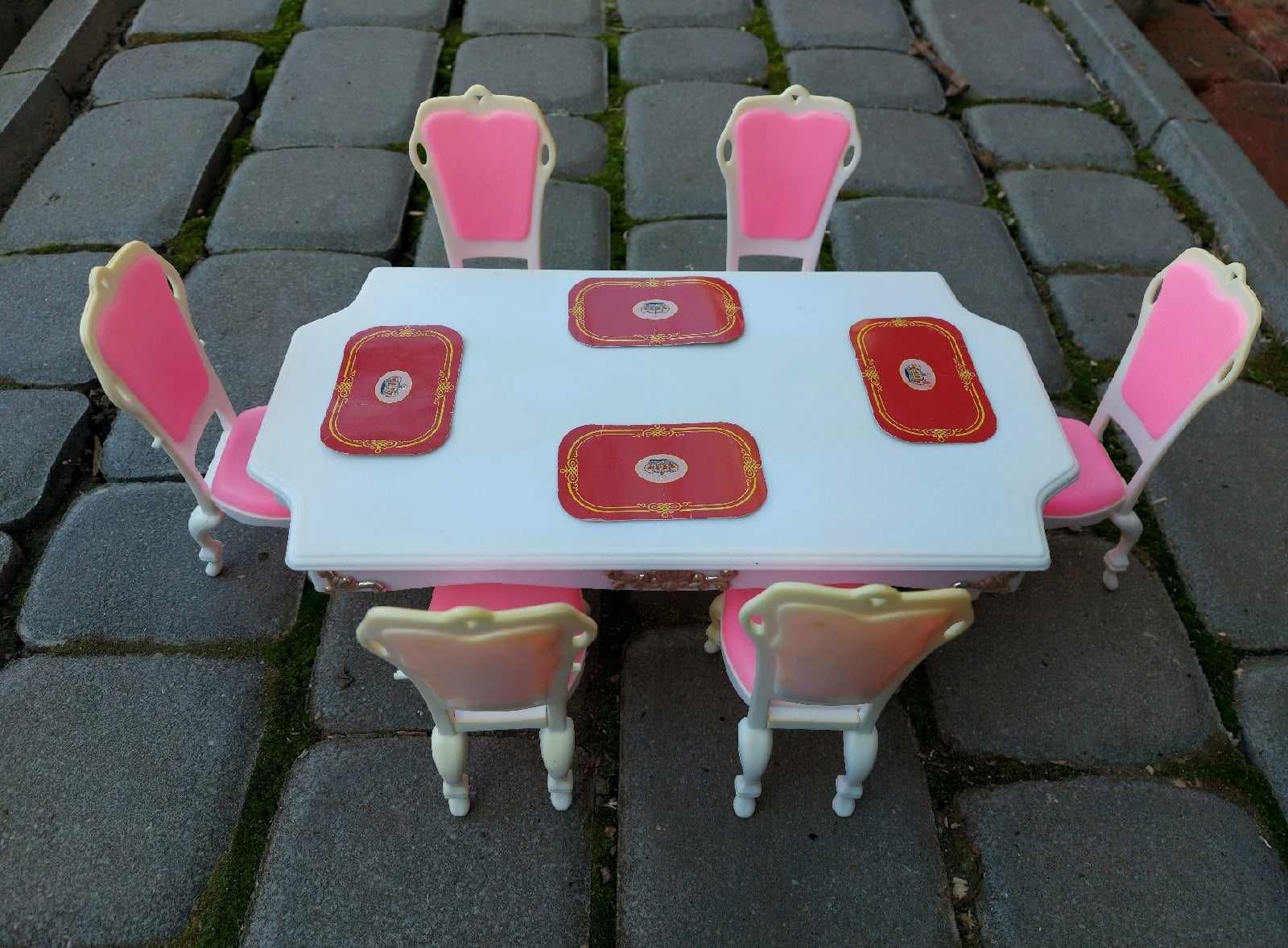 Мебель для куклы Барби Гостиная Кухня Ванна Стол Большой игровой набор