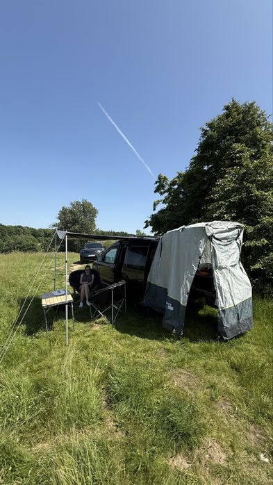 2025r pr vw caddy - kompletna lodowka, stacja, solar, namiot - camper