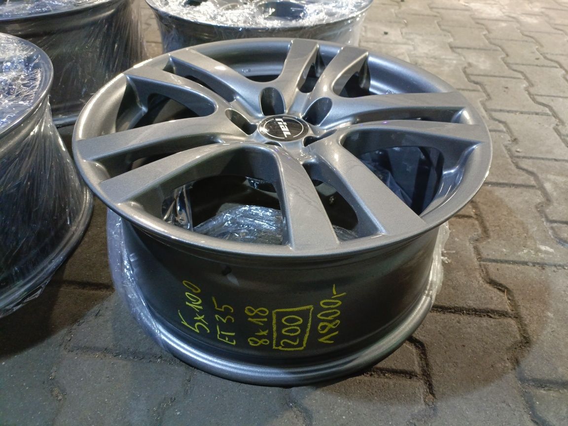 Felgi aluminiowe 8jx18 et35 5x100 audi skoda seat VW Toyota Lexus