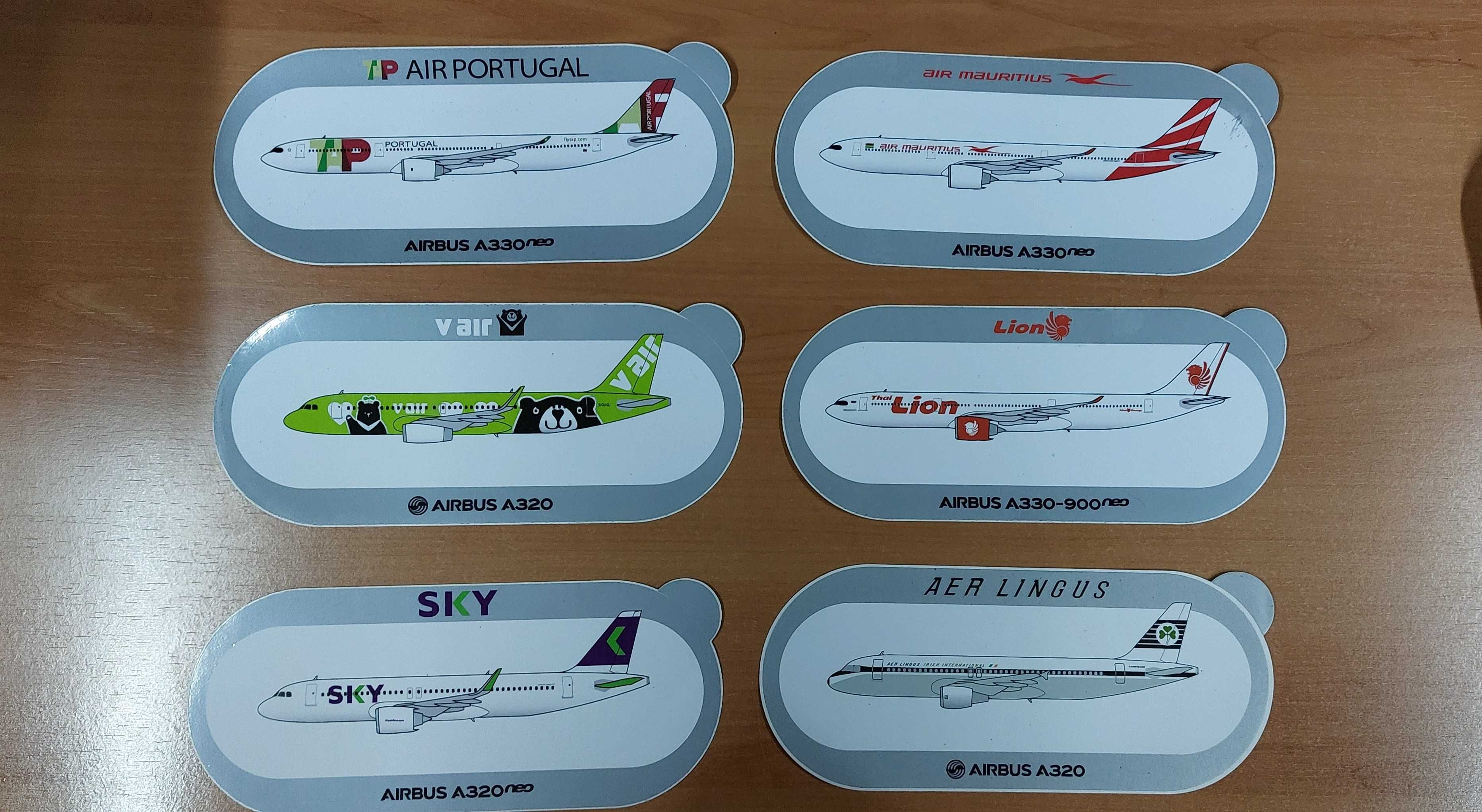 Lotes Autocolantes Boeing Airbus 01 (Varias fotos)