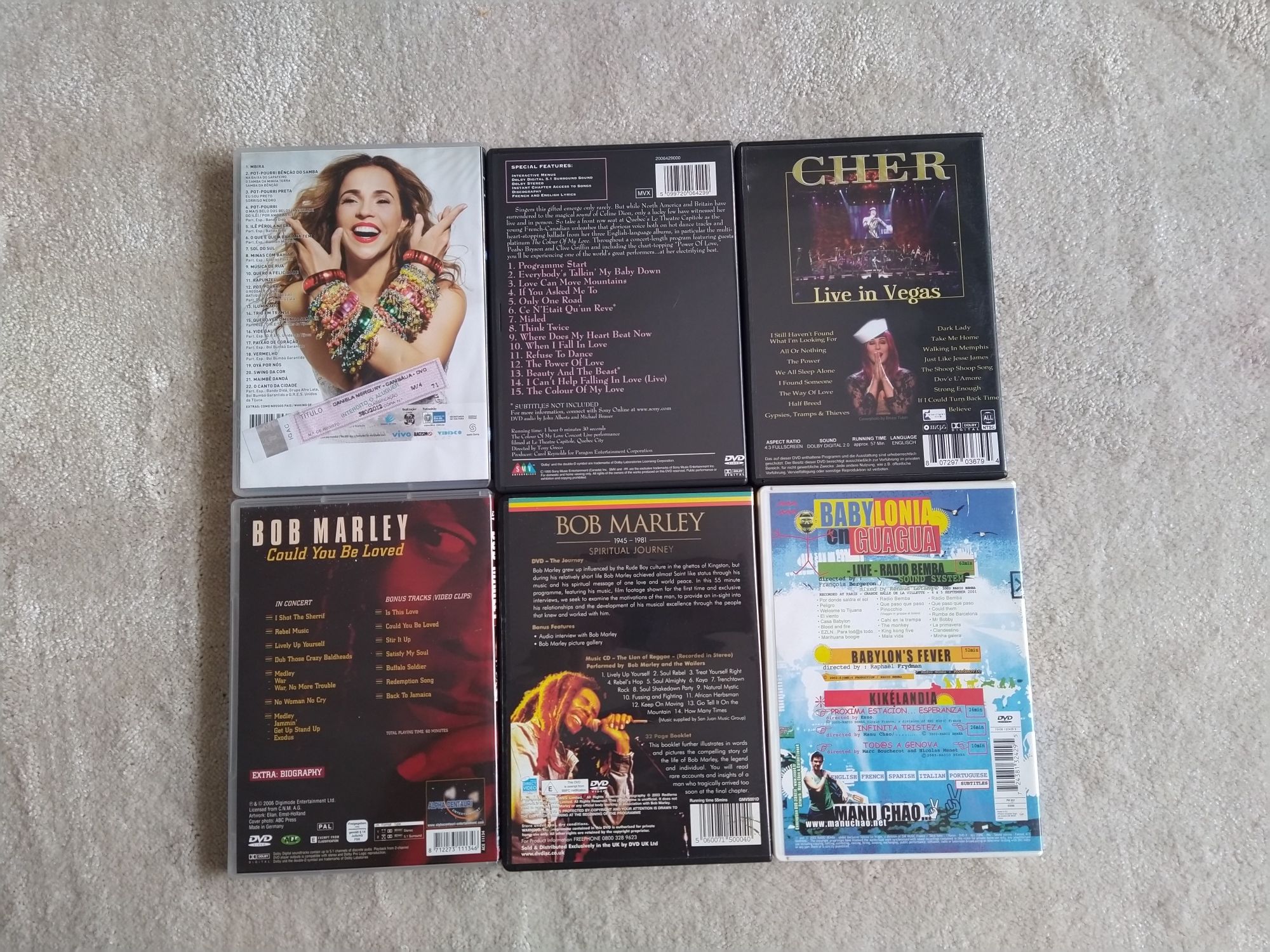 DVDs concertos música