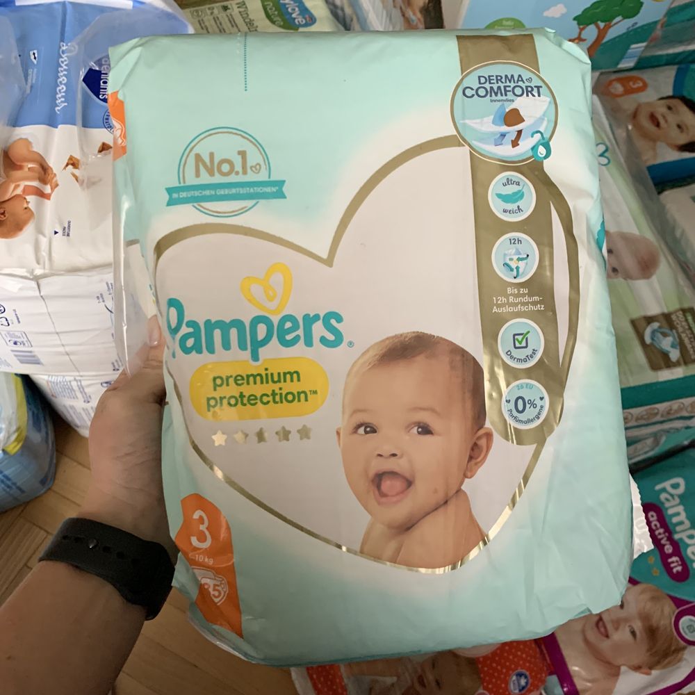 Підгузки 3 dada pampers babylove mots d’enfants baby ultra dry