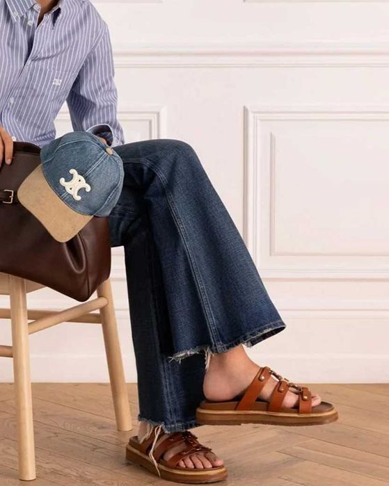 Кепка Triomphe Baseball Cap In Denim Union Wash/Beige