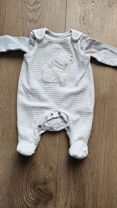 Zestaw, komplet body i ogrodniczki