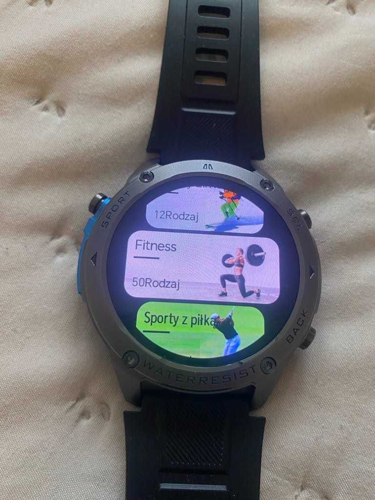 SMARTWATCH MĘSKI z GPS sportowy wodoodporny zegarek męski