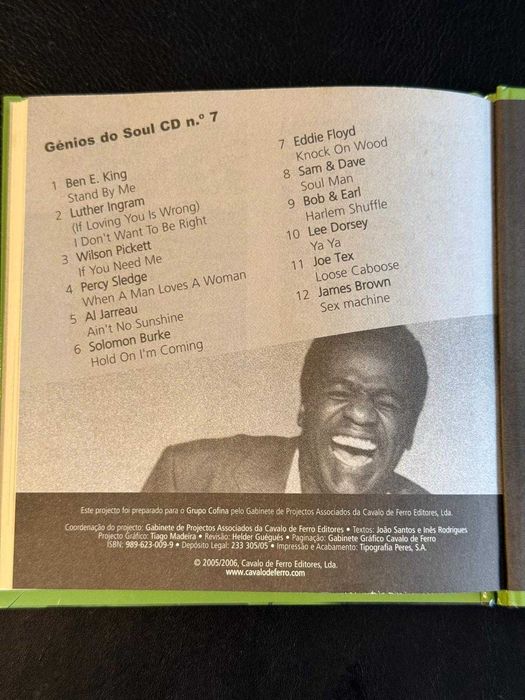 Cds da coleção Génios do Soul - Soul men
