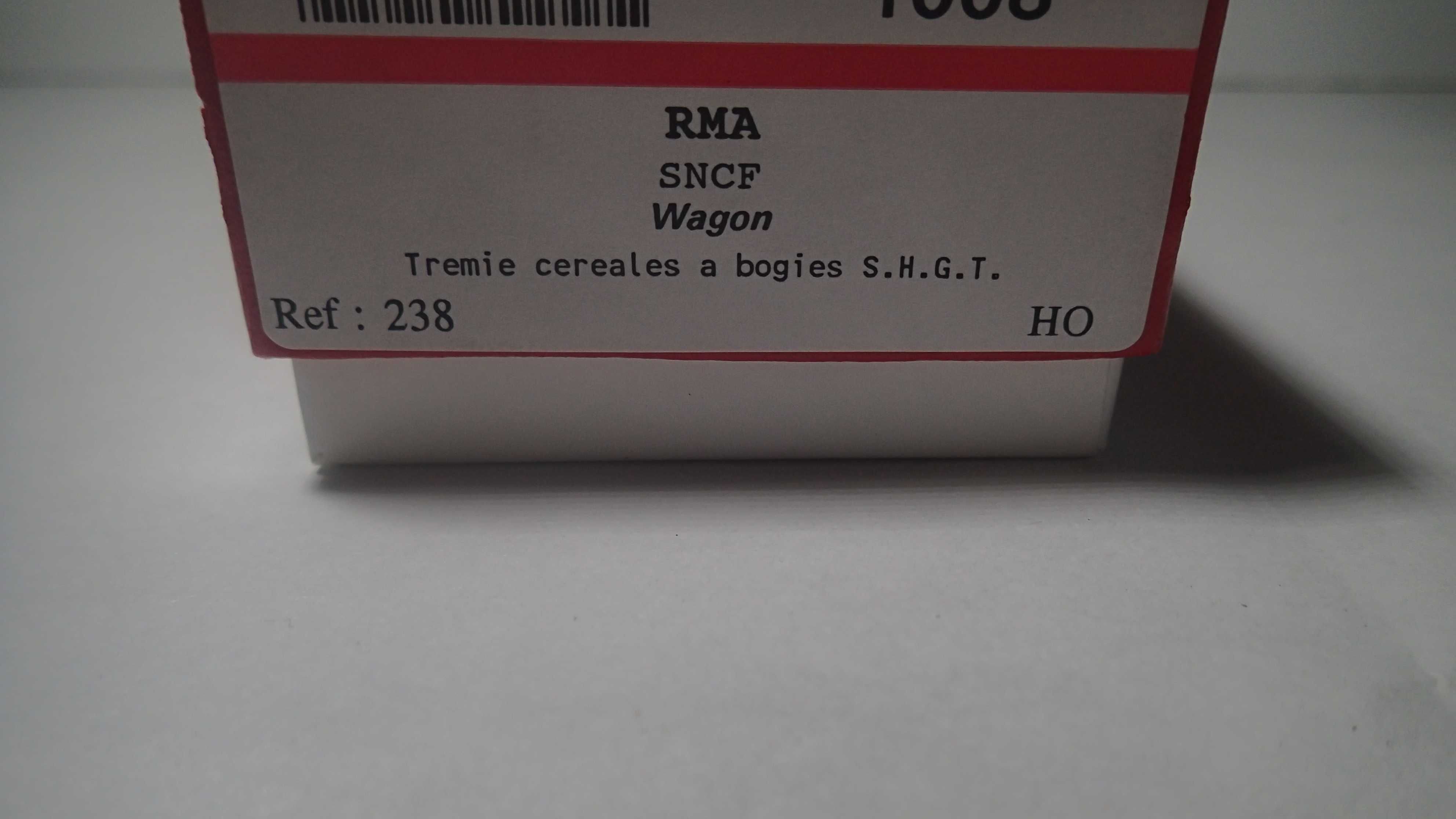 Vagão Tremie cereales a bogies S.H.G.T. da RMA, escala H0