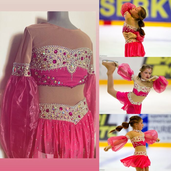 Плаття для виступу з фігурного катання  «арабська  ніч»