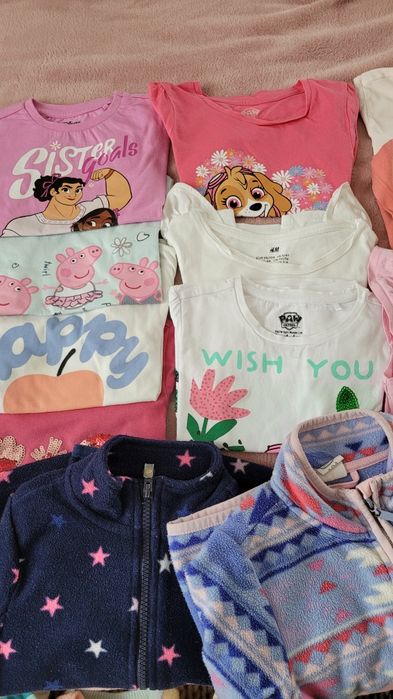 #12a Zestaw ubranek paka rozmiar 104 stan bardzo dobry okazja