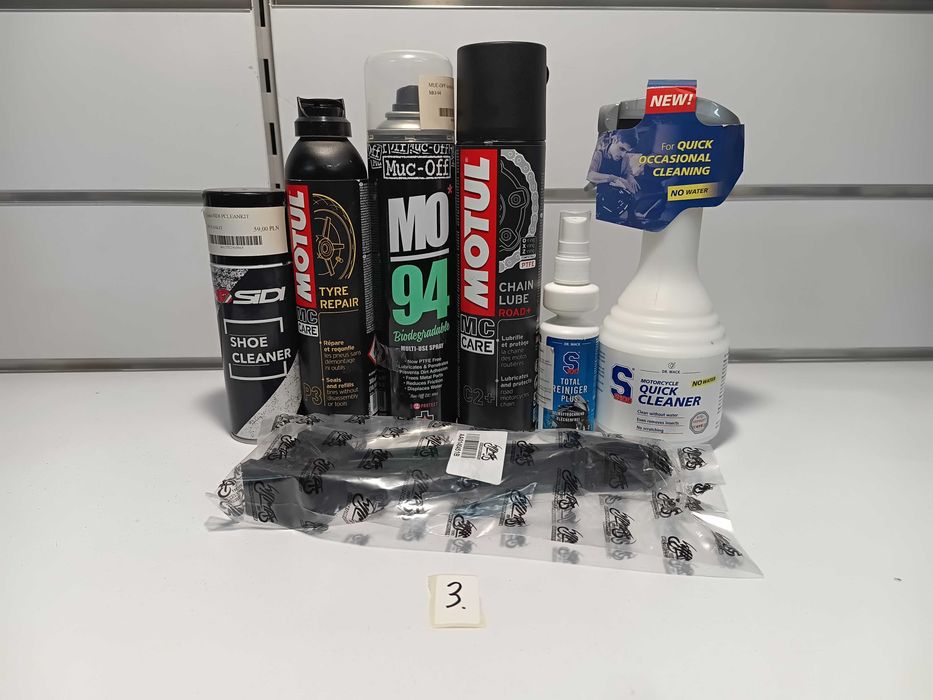 Pakiet markowej Chemii do motocykla S100, Motul, LiquiMoly, SIDI -50%
