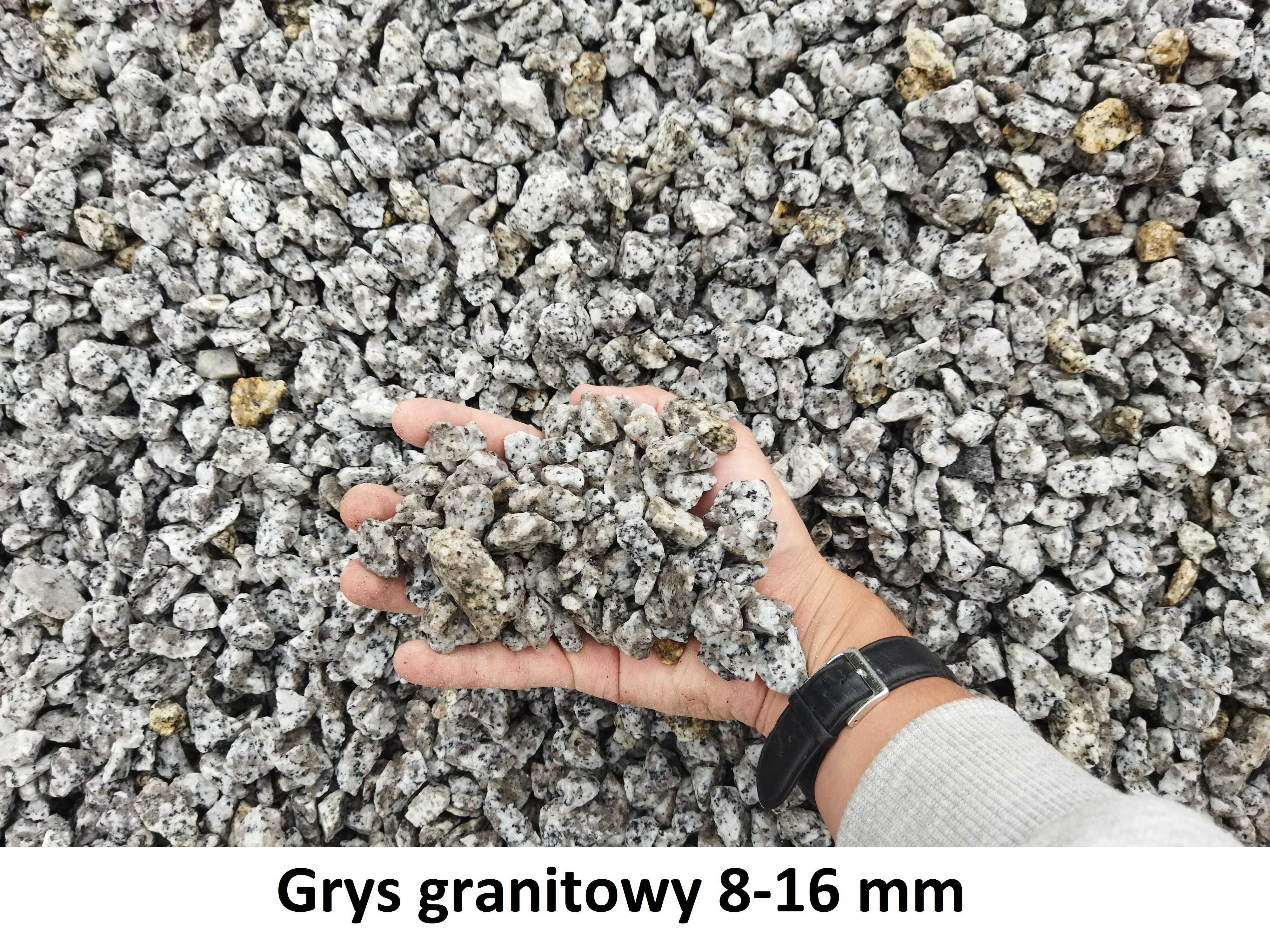 Grys granitowy dalmatyńczyk 8-16 mm, 16-22 mm, kamień ozdobny ogrodowy