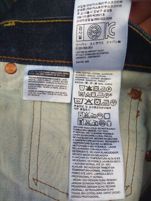 Джинсы Мужские Levis 501 Левис W34 L32 34 х 32