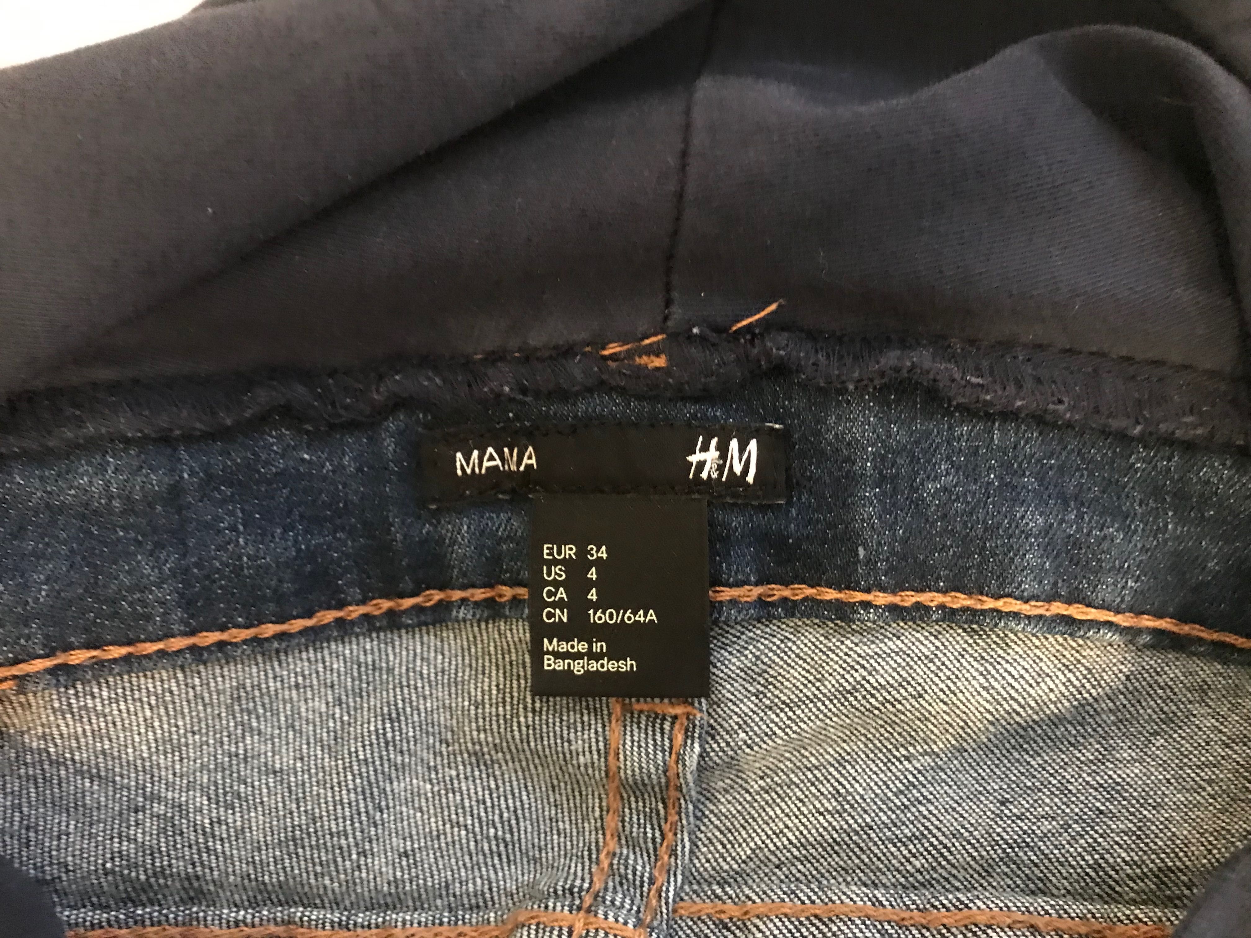 Spodnie ciążowe H&M rozmiar 34 XS