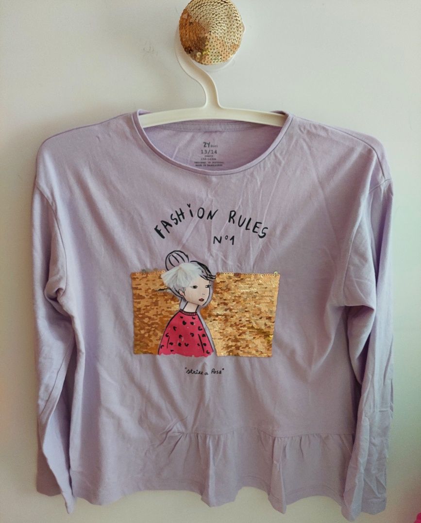 Camisola lilás zippy 13-14 anos